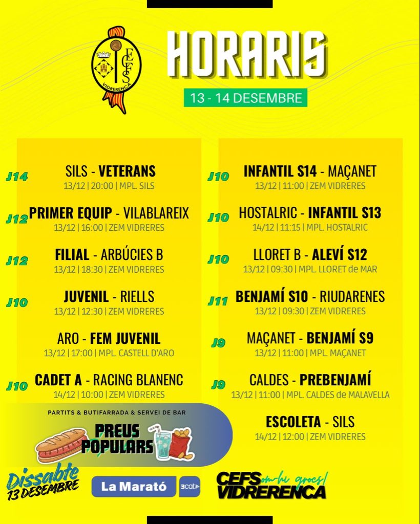 Agenda del cap de setmana:

#somhigrocs