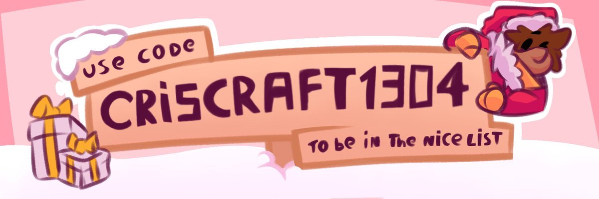 Guys! Please consider using code CrisCraft1304 if you're planning to get anything from this new update, it would REALLY support me a lot, thank you so much in advance 💛🎅