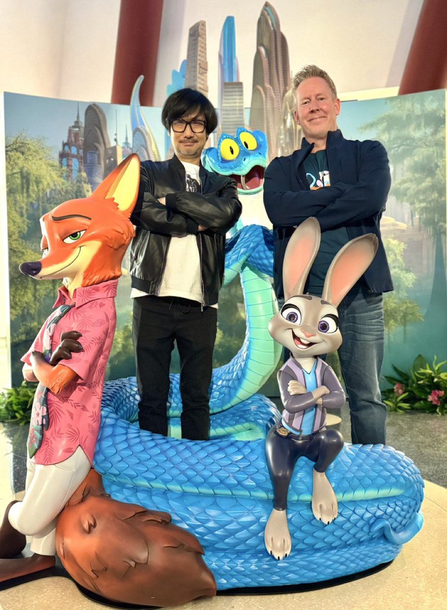 HIDEO_KOJIMA_EN's tweet image. With the director, Jared Bush.