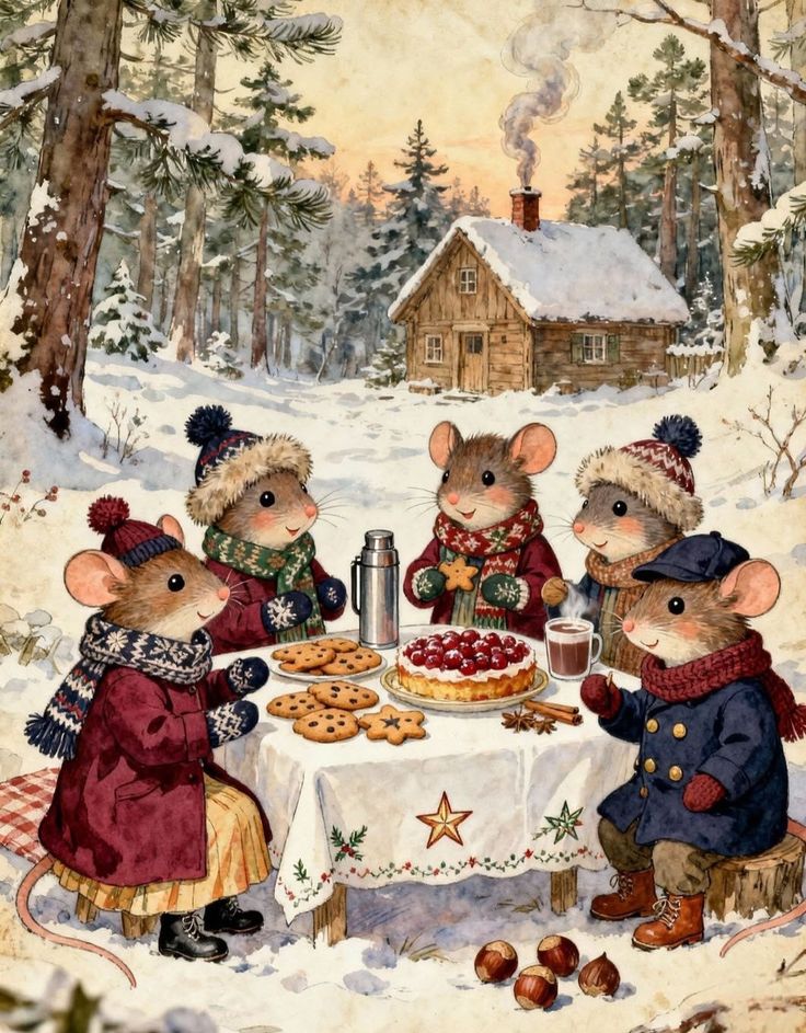 A cozy get together with a proper lunch