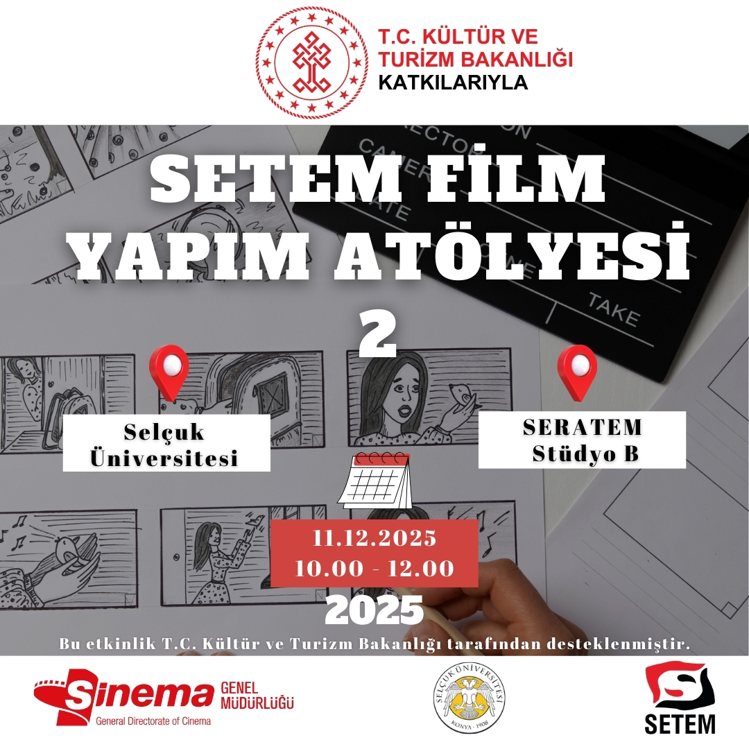 SETEM_M_B's tweet photo. Türkiye Cumhuriyeti Kültür ve Turizm Bakanlığı Sinema Genel Müdürlüğü destekli SETEM Film Yapım Atölyesi-2 Projesi kapsamında bugün Selçuk Üniversitesindeyiz.
@TCKulturTurizm https://t.co/GSwtES66b6