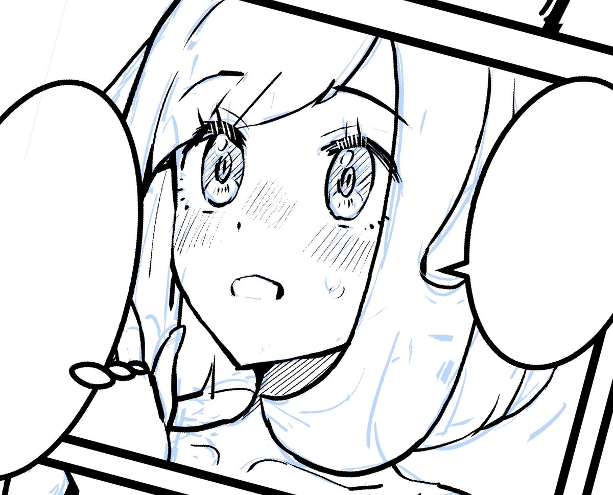 本日のペン入れ。次の次更新ぶん用。 