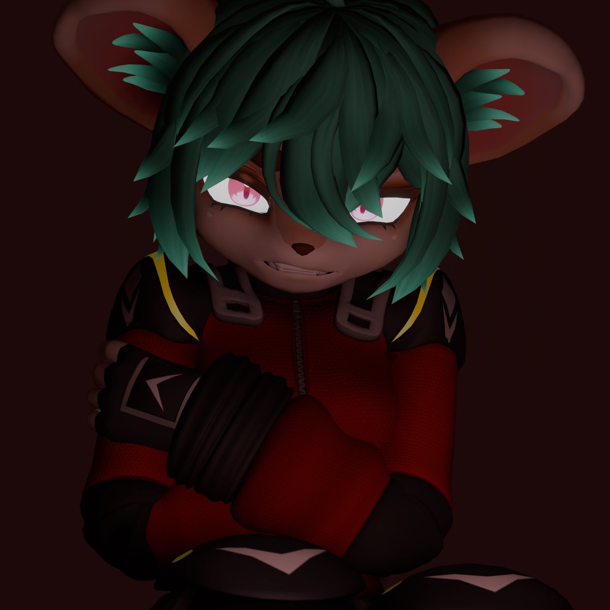 OH I forgot to show the alternative version of this render! Oopsies..