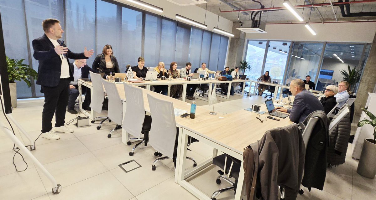 EINSTEINHorizon's tweet photo. The 4th Project Management Meeting for the #EINSTEINproject is underway. To conclude the project's second year, partners gathered this time at the host institution, Science and Technology Park Novi Sad #HorizonEU https://t.co/zrLoNxIqNa