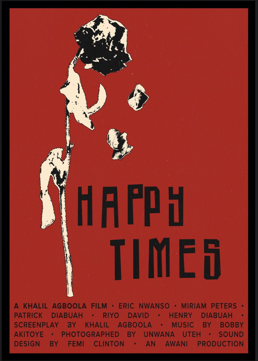 Thrilled to be presenting Happy Times, alongside the works of other talented filmmakers, at the Nigerian Film Corporation on Saturday ❤️