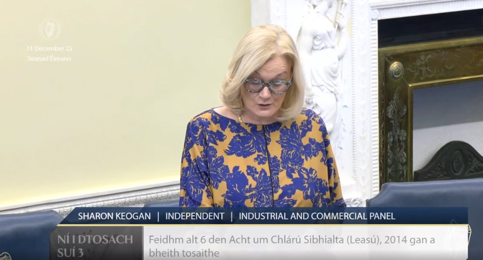 OireachtasNews's tweet image. #Seanad Commencement Matter 3: Senator Sharon Keogan @SenatorKeogan  – To the Minister for Social Protection: The non-commencement of section 6 of the Civil Registration (Amendment) Act 2014
#SeeForYourself
oir.ie/38ae74c