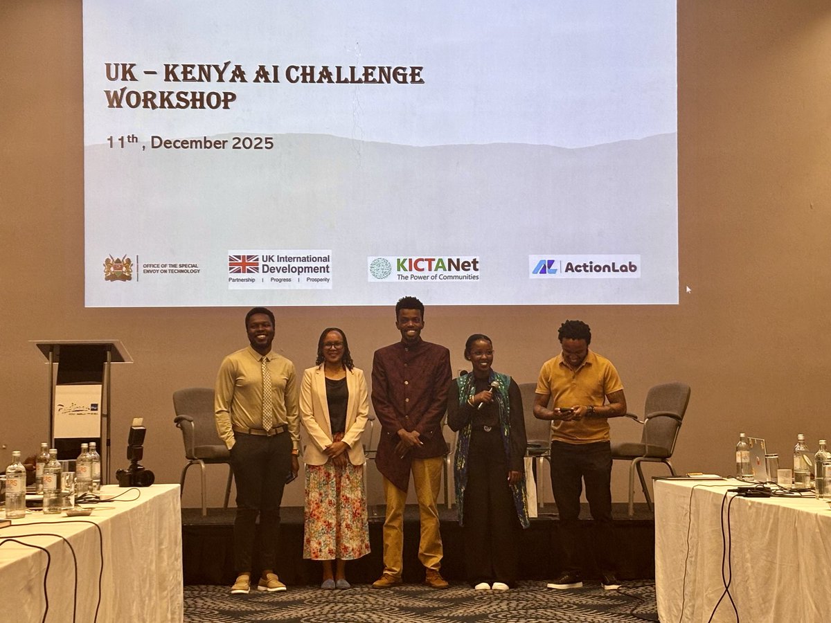 UK_KenyaTechHub's tweet photo. At the UK–Kenya AI Challenge Fund Workshop, @EnosWeswa shared how start-ups can turn ideas into revenue by focusing on usability, commercial viability, and a clear value proposition. He also highlighted the Hub’s support: access to markets, funding, and talent. #UKinKenya https://t.co/clY51r0yuD
