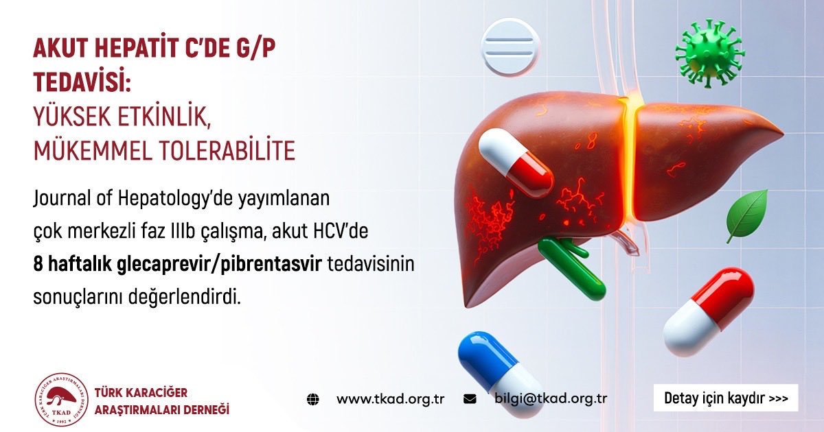 tkadorg's tweet image. 📍 Journal of Hepatology’de yayımlanan çok merkezli faz IIIb çalışma;

Akut hepatit C’de 8 haftalık glecaprevir/pibrentasvir (G/P) tedavisinin etkinliğini ve güvenliğini kapsamlı biçimde değerlendirdi.

Daha fazlası için bizi takipte kalın!

Doi: — 10.1016/j.jhep.2025.11.009