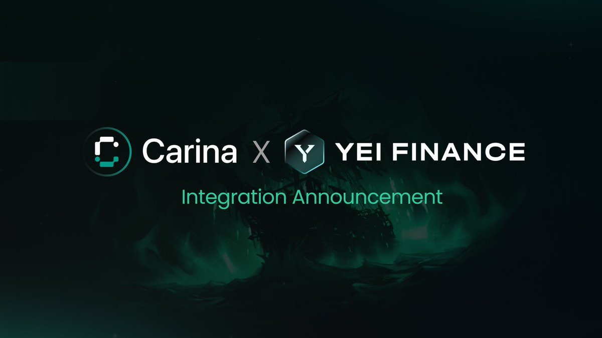 🚢 Carina x <a href="/YeiFinance/">Yei Finance</a> integration is now live

Another protocol just plugged into Carina, and it highlights exactly why intent-based trading is winning on <a href="/SeiNetwork/">Sei</a> 

With Yei now integrated, Carina users get:

• Deeper liquidity, better prices: More markets mean more