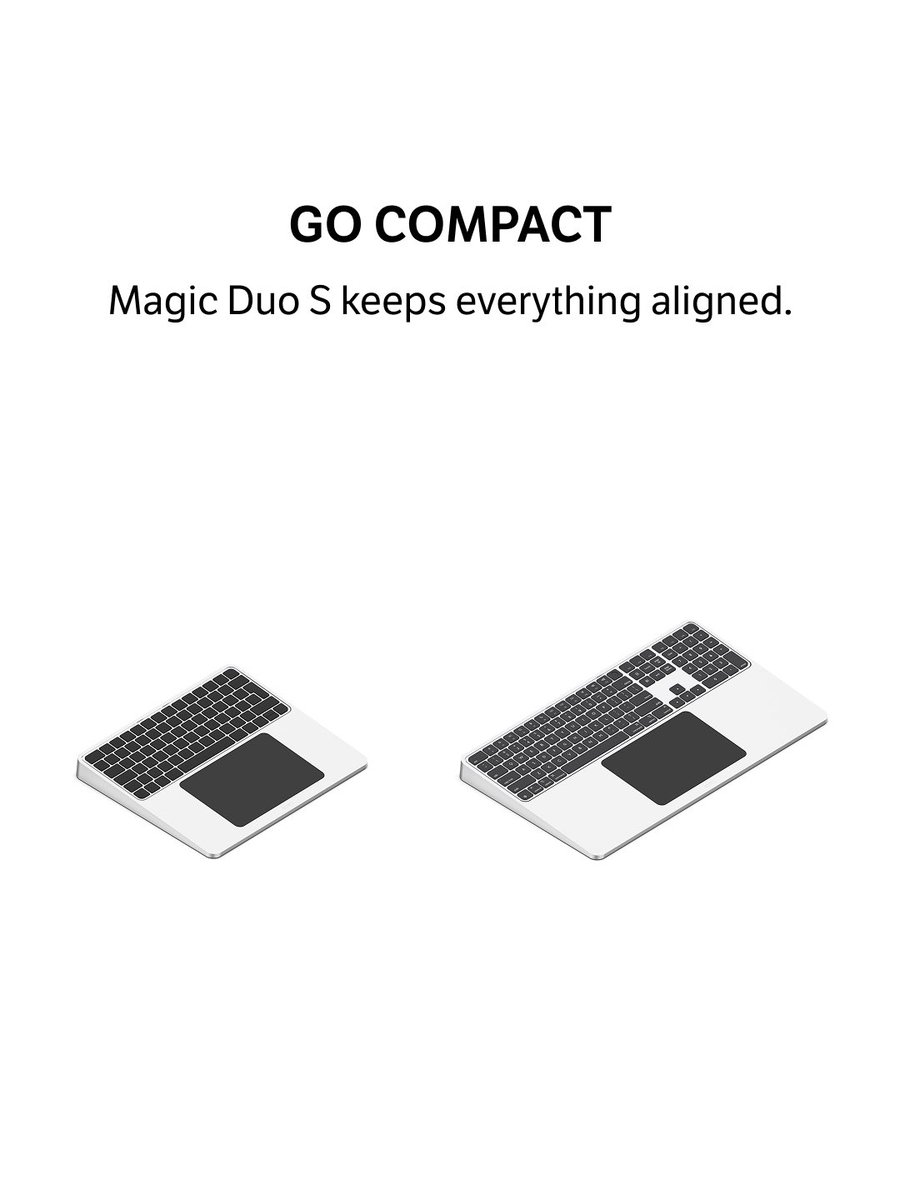 A workspace should feel calm and intentional. Magic Duo brings structure to the tools you use most, shaping a desk that stays clear and focused.
Start with the layout that suits how you work. Choose your side for balance and comfort. If space is tight, move to the vertically