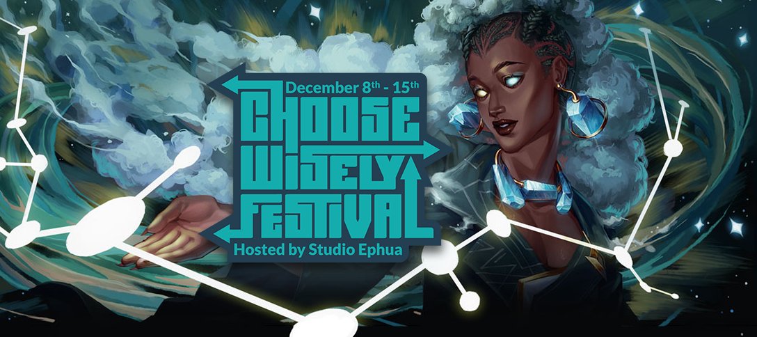 Thanks to <a href="/EphuaHQ/">Studio Ephua 🦋 Choose Wisely Festival Host</a> for letting us be part of the wonderful #ChooseWiselyFestival 
Kitties, be sure to browse the games before it's over 🐈
Our games participating are 👇