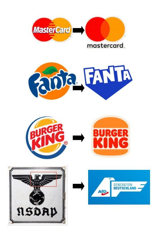 Die Simplifizierung von Logos geht eindeutig zu weit.