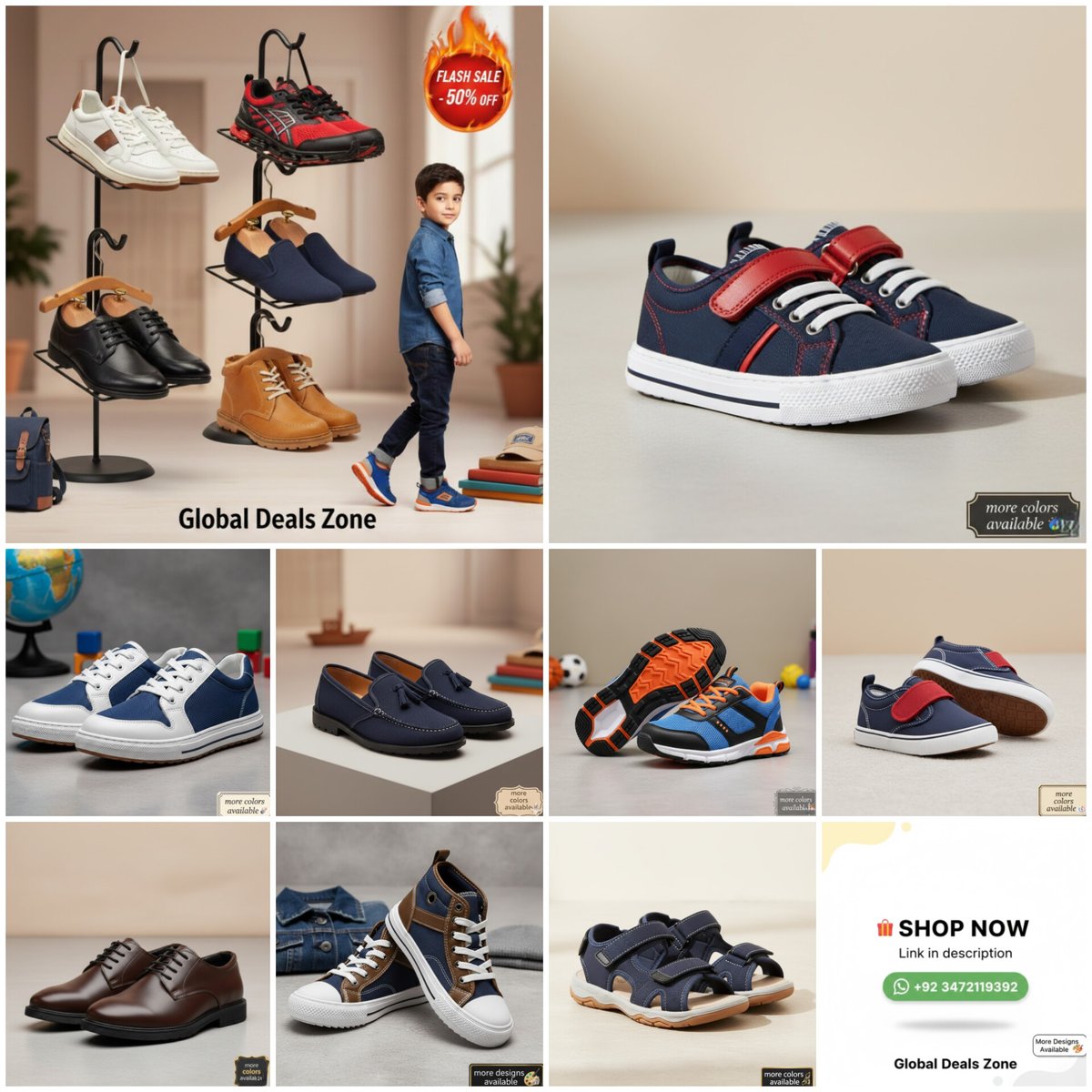 👟 𝗕𝗢𝗬𝗦 𝗙𝗔𝗦𝗛𝗜𝗢𝗡 𝗦𝗛𝗢𝗘𝗦 – 𝗧𝗥𝗘𝗡𝗗𝗬 &amp; 𝗖𝗢𝗠𝗙𝗢𝗥𝗧 𝗖𝗢𝗟𝗟𝗘𝗖𝗧𝗜𝗢𝗡  

🛍️ Shop Now: amzn.to/49Xvj9n  

#BoysShoes #KidsFashion #Sneakers #CasualWear #GlobalDealsZone #ShopNow