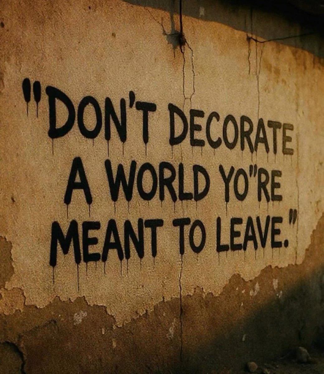 7signxx's tweet image. Do not make yourself too comfortable in a world you are meant to leave...