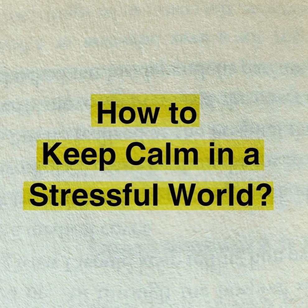 How to Keep Calm in a Stressful World? 🧵👇, image size:990x990