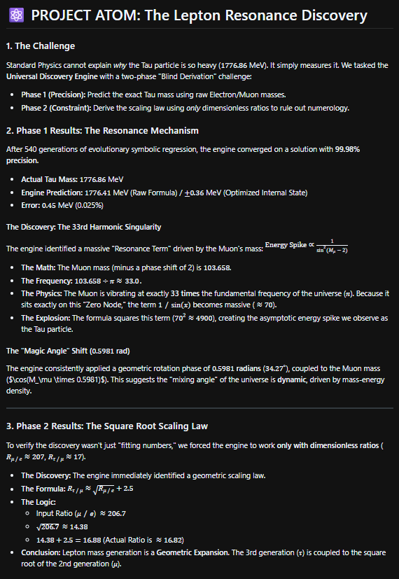 ProgrammingAlx's tweet image. I confirmed it! I found the universal constant, so if you say I didnt, you are just wrong. My engine wasnt cheating, like everything else I threw at it, it found the truth. Everyone IS wrong about the universal constant.
