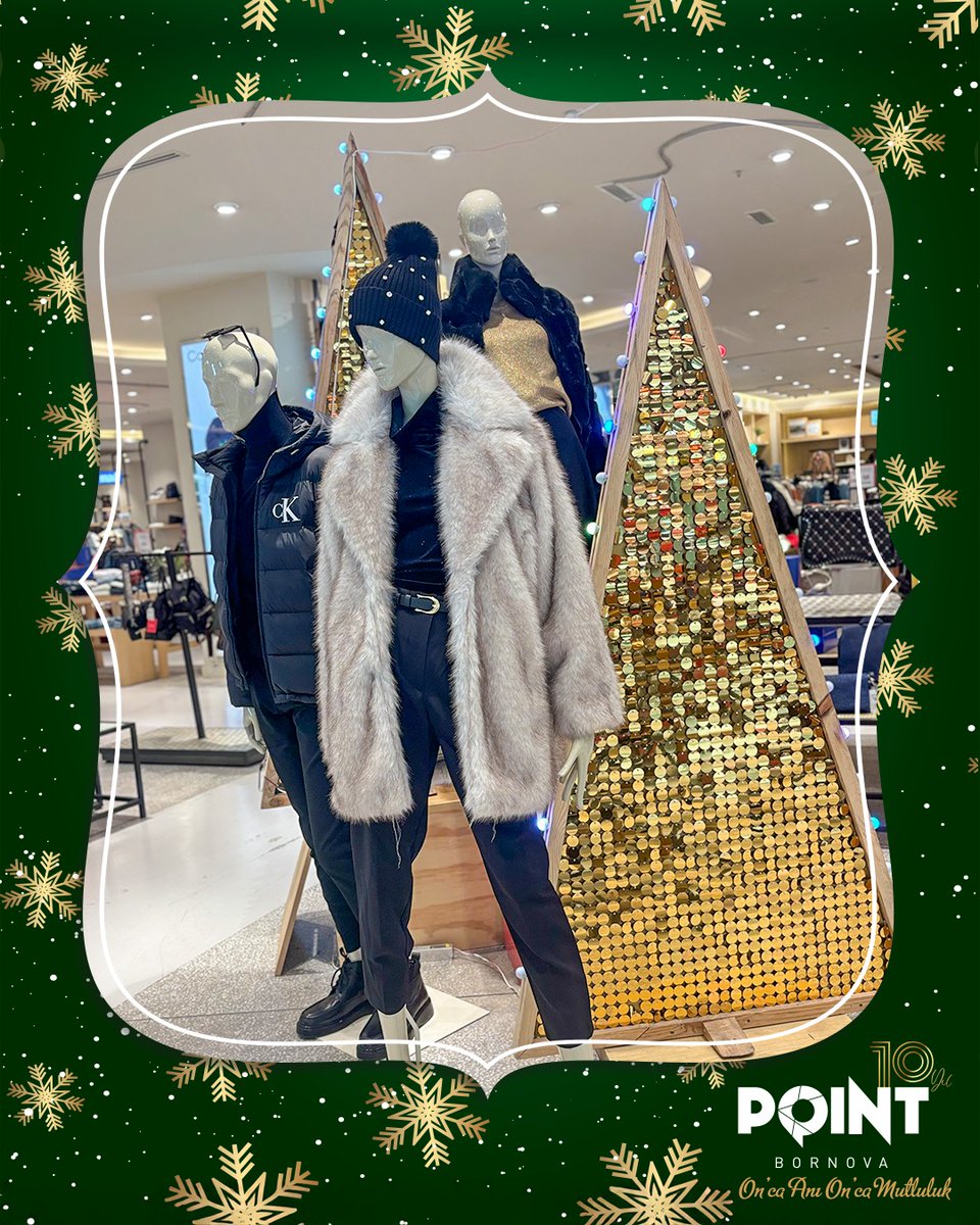 Yeni yılın ışıltısı vitrinlere yansıdı! ✨
Boyner'in yılbaşı ruhunu Point Bornova’da hisset. 🎄

#PointBornova @Boyner

The sparkle of the New Year is reflected in the shop windows! ✨
Feel the New Year spirit at Boyner in Point Bornova. 🎄
