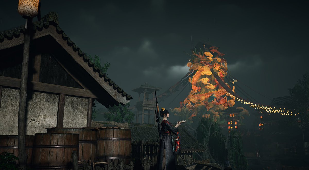 お仕事からただいまーっ！！
ちょっと遅くなっちゃった💦

お酒飲みながらお散歩しよーっ♪
お話しに来てね❤️
 #風燕伝
 #WhereWindsMeet 

▶️twitch.tv/az_uki_