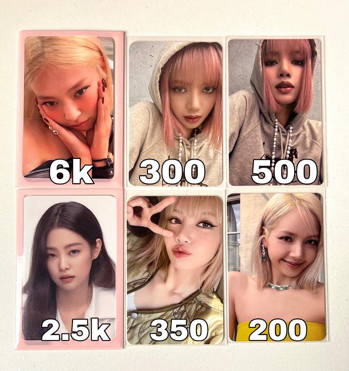 WTS / LFB

JENNIE MANTRA BLONDE BROADCAST PC SET (rare 100+ copies only)

₱9,850 set

-can look for kahati
-40% DP PAYO to secure, 2 months DOP
-onhand, all in good condition

t. bcpc, jennie pc, rare, 양도 포카 제니, hera early bird pc, blonde mantra