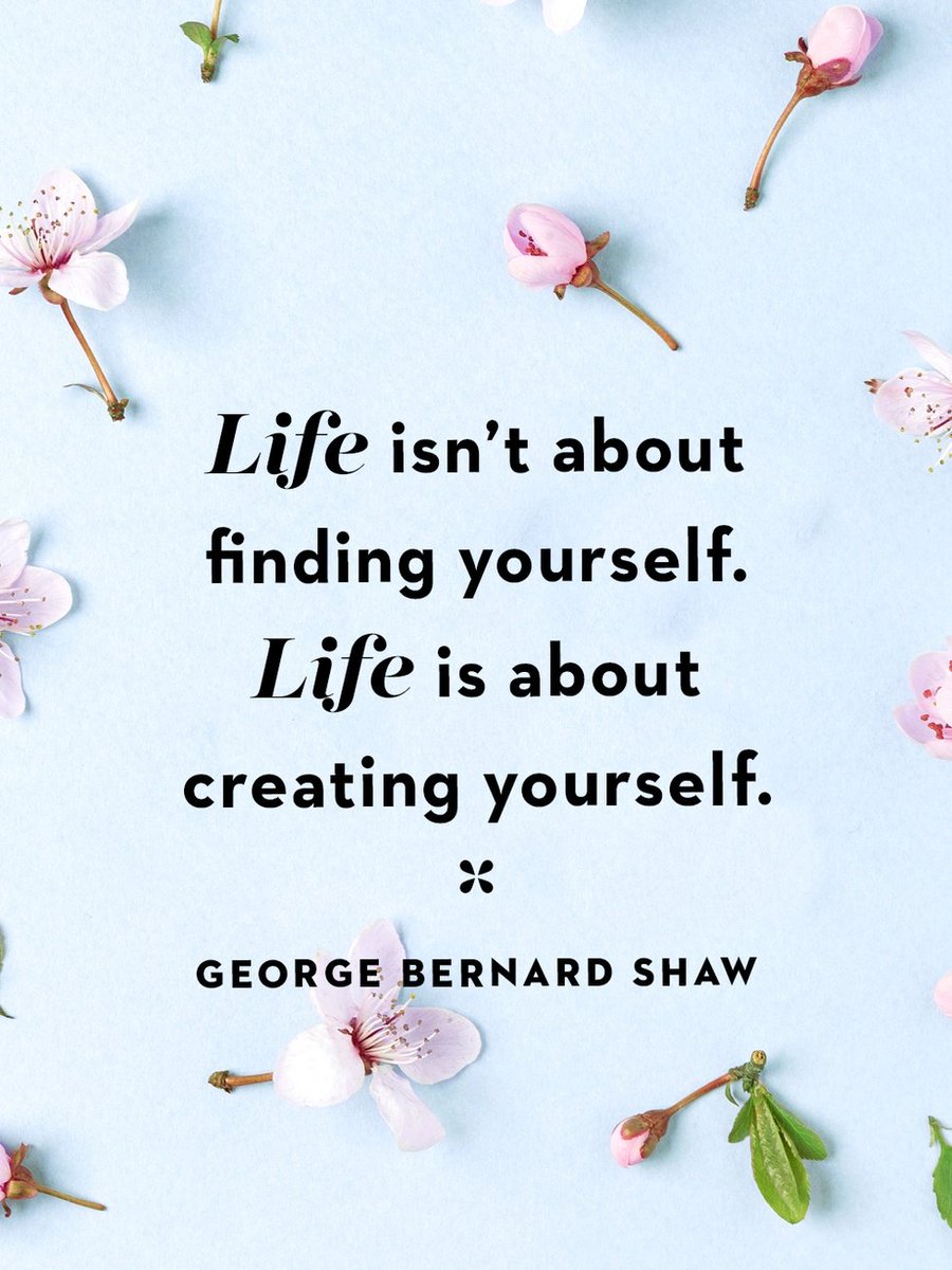 Khanmohammed12's tweet image. Life Isn&apos;t About Finding Yourself.
Life Is About Creating Yourself. 
              - George Bernard Shaw 👌