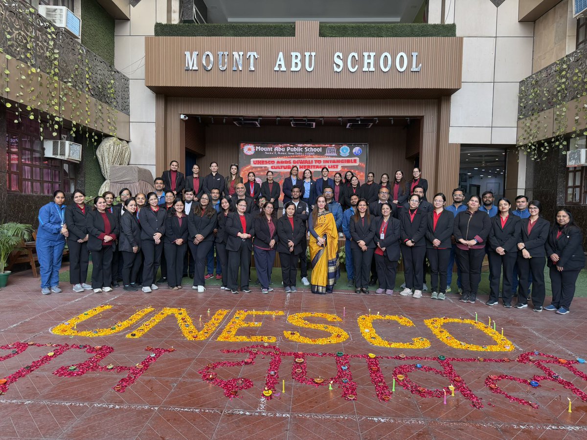 MtAbuSchool's tweet image. December #Diwali at @MtAbuSchool Delhi 🪔

We proudly celebrate historic moment of Diwali being inscribed as Intangible Cultural Heritage by @UNESCO. 

Our campus lit up with joy as we honour the festival that symbolizes light, harmony, &amp;amp; global recognition. @JyotiAroraMtAbu