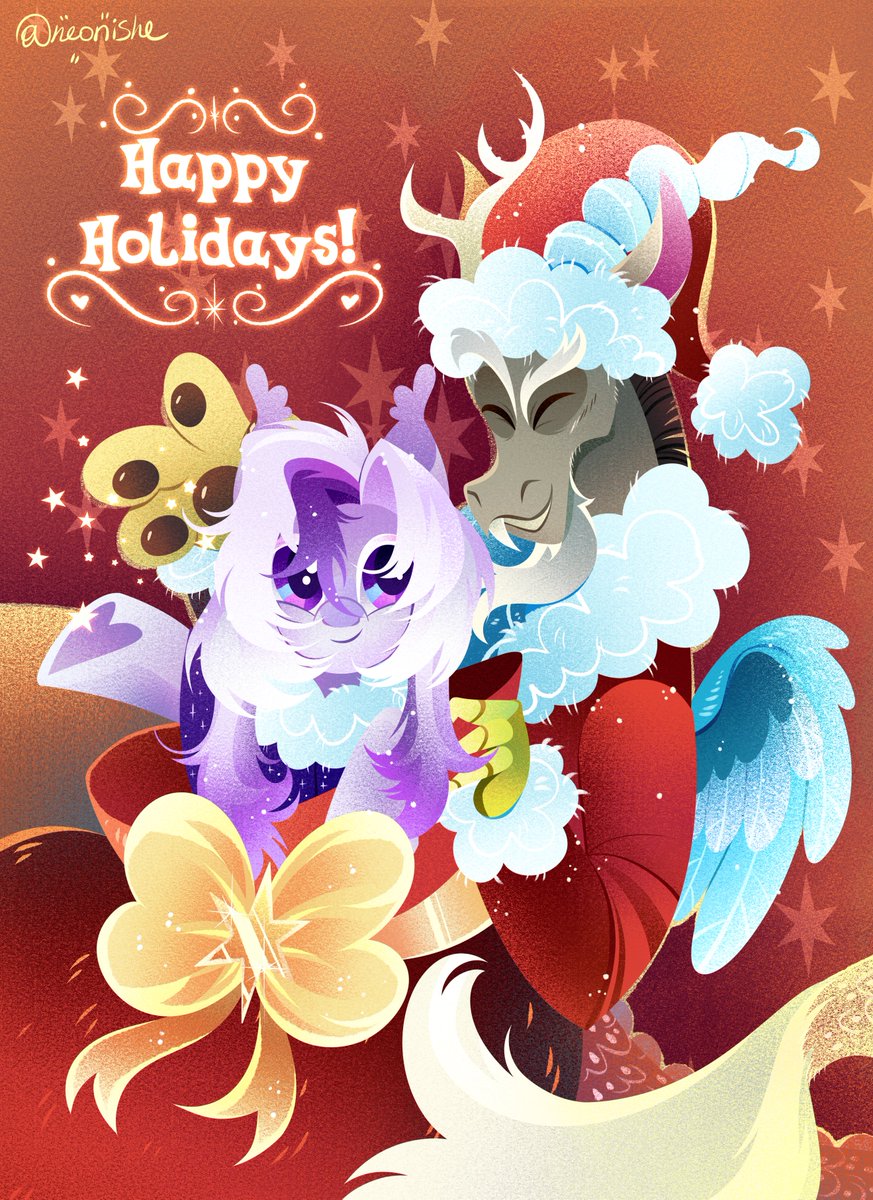 Neonishe's tweet image. Auction for two more slots of my Holiday Discord YCH^^
ych.art/auction/219618

#mlp #mylittlepony #art