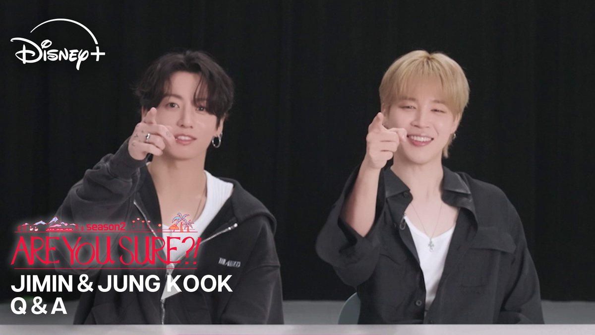 𝐉𝐈𝐌𝐈𝐍＆𝐉𝐔𝐍𝐆 𝐊𝐎𝐎𝐊から
Q&amp;A動画が到着🎥

🗨️パッキングのコツは？
🗨️旅行のパートナーとしてお互いの長所は？

動画を観る❯❯youtu.be/UqKV7XrHQnY

🆕『Are You Sure?!』シーズン2
#ディズニープラス で4話まで配信中🎒

#AreYouSure2 #イゲマジャ2
#ディズニープラスでAreYouSure