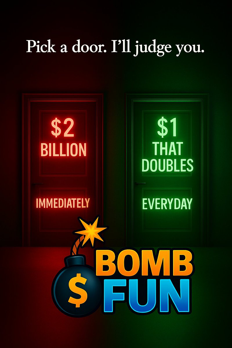 BombFunLive's tweet photo. PICK A DOOR

#BOMBFUN https://t.co/tj0Ot81RPZ