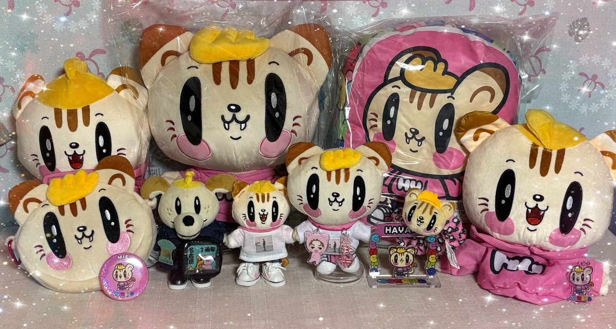 BIGぬいぐるみ到着🐱 集合さしたらめっちゃ可愛い🩷 #小森隼 #ジェ猫