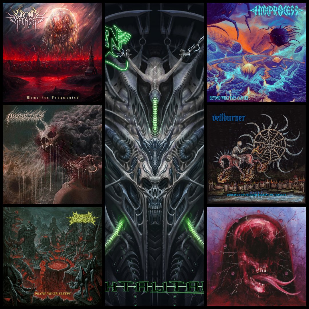 transcendingobs's tweet photo. It's great to see several of our albums in @no_singing's "The Good" year end list!
It includes albums from #CrownofMadness, #Hierarchies, #GloriousDepravity, #Eschaton, #Haxprocess, #Veilburner and #Drofnosura!
Check them all out here if you haven't yet (CDs/Tapes for $8.49 & LPs for $19.99 as per this month's offer!) - https://t.co/ukbrKKcUpC