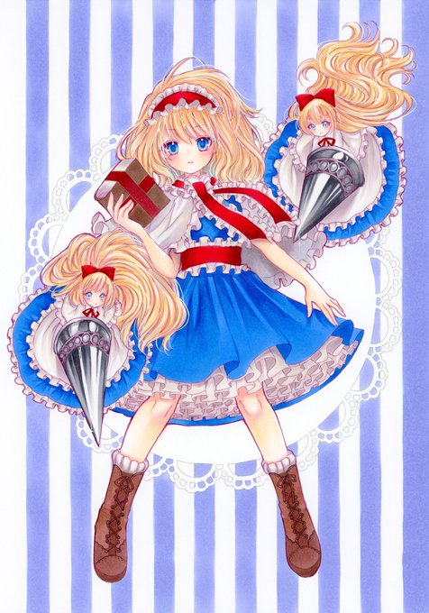 東風谷早苗 「早苗さん 例大祭で委託していただくミニ色紙 #東方