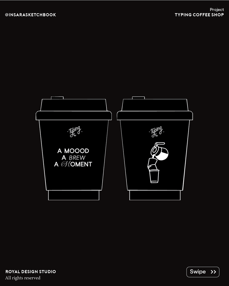 Royaldstudio's tweet image. Typing Coffee ☕ Abu Dhabi
Inspired by the ●●● typing dots — a pause, a feeling, a connection.
Minimal, playful, and made for your mood.

🖋 Branding: @insarasketchbook
🎨 Studio: Royal Design Studio
#TypingCoffee #CafeDesign #VisualIdentity #AbuDhabiCafe

تايبنق كوفي ☕…