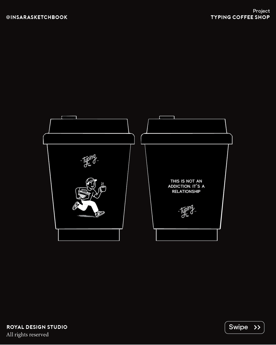 Royaldstudio's tweet image. Typing Coffee ☕ Abu Dhabi
Inspired by the ●●● typing dots — a pause, a feeling, a connection.
Minimal, playful, and made for your mood.

🖋 Branding: @insarasketchbook
🎨 Studio: Royal Design Studio
#TypingCoffee #CafeDesign #VisualIdentity #AbuDhabiCafe

تايبنق كوفي ☕…