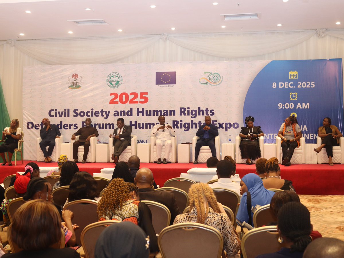 hopebehindbar's tweet photo. Nigeria’s criminal justice system is at a critical point,  and the numbers don’t lie. Nearly 70% of people in our correctional centres are still awaiting trial. Cells are overcrowded, health systems are strained, and the cycle of delay continues to impact the system negatively. 

At the 30th Anniversary of the National Human Rights Commission (@NhrcNigeria), Our Executive Director, @thefunkeadeoye moderated a  panel session themed  ‘’Justice delayed is justice denied: Strengthening Access  to Justice Mechanisms to Reduce Overcrowding in Correctional Institution. The conversation couldn’t be more timely. The Panel featured Associate Professor Uju Agomoh, the executive Director of @prawa_ngo, Chino Obiagwu SAN, the founder of @ledapnigeria, Representatives from the Nigerian Bar Association and the Nigerian Correctional Services. Throughout the session, the message was unified; Imprisonment must become a last resort, Non-custodial sentencing works, Community service, probation, parole, restorative justice are real solutions that reduce overcrowding and promote rehabilitation.

During the celebration, @hopebehindbar was honoured with the Human Rights Partnership Recognition Award, presented by the Executive Secretary of the National Human Rights Commission, Dr Anthony Ojukwu SAN. In his remarks, the learned silk described civil society organisations and human rights defenders as “the backbone of human rights protection in Nigeria,” acknowledging that their advocacy, documentation, and sacrifice have shaped the Commission’s priorities and amplified its impact over the years.

#NHRCat30 #InternationalHumanRightsDay #HumanRightsDefenders #JusticeDelayedJusticeDenied #HopeBehindBars #AccessToJustice