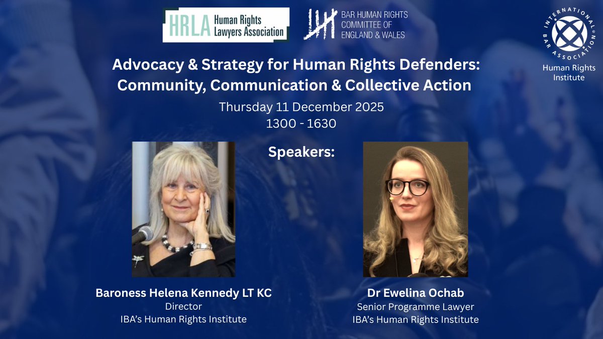 IBA's Human Rights Institute tweet media