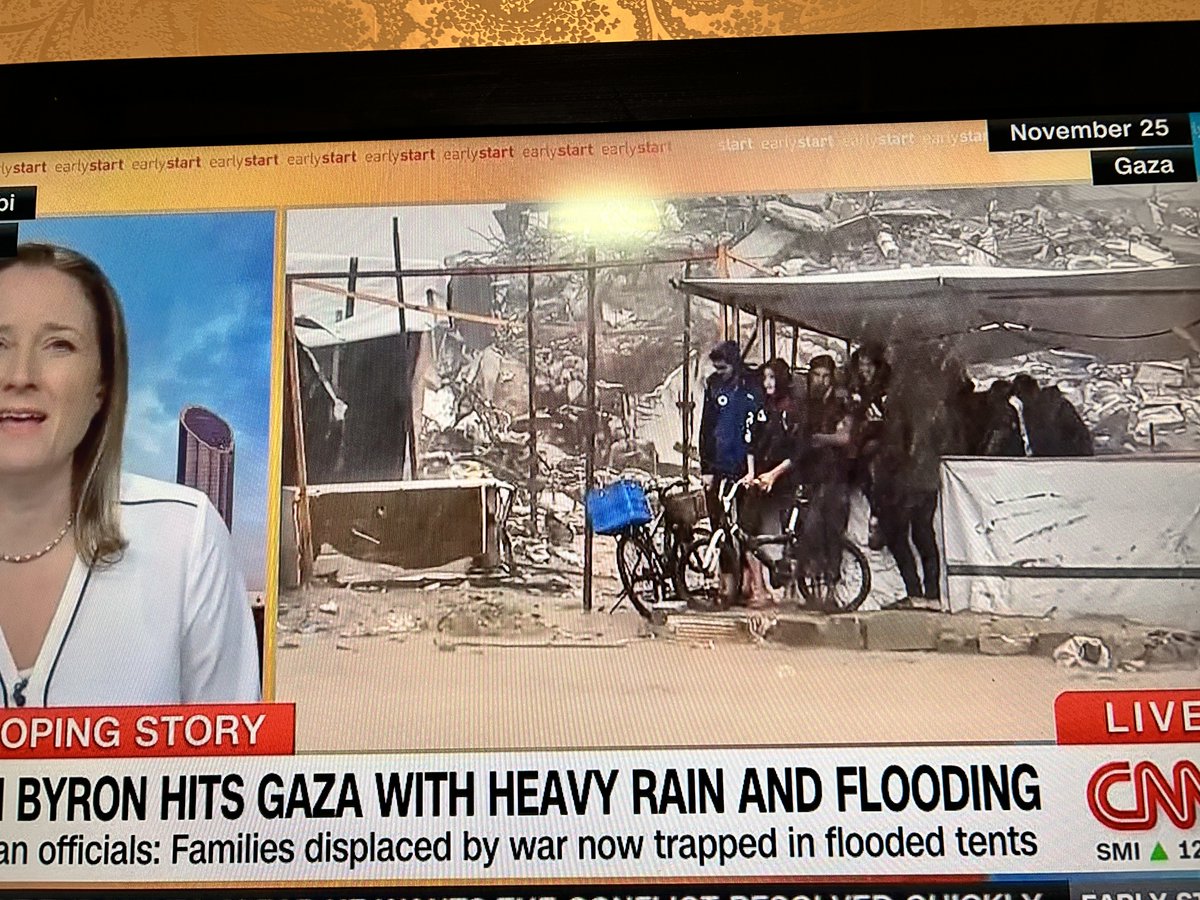 ガザは悪天候に見舞われテントが水浸しになっていると言う事です🥺

アメリカはイスラエルサイドでもこう言う報道をちゃんとしてくれるCNNを♠️は最悪な局だと言い買収の噂は出ていますが