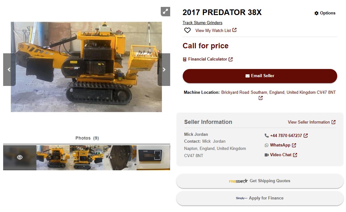 💥𝐒𝐔𝐂𝐂𝐄𝐒𝐒 𝐒𝐓𝐎𝐑𝐘 💥
Another sale! 8 calls in 8 weeks 📞
Mick sells his stump grinder with Machinery Trader
Do you have unwanted machinery you need to sell in 2025? Start by clicking here: ow.ly/WqPF50Sx7HR