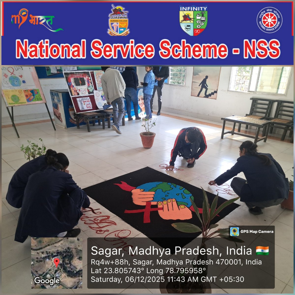 NSS_Infinity's tweet photo. Infinity &amp; Ojaswini College Sagar organized Poster Competitions on AlDS awareness under RRC and NSS, on 06/12/2025.
#NSS_PO @DrAshfaqNSS

@McbuNss @NSSCELLGOVMP @MPSACS @_NSSIndia @nykssagar @MYBharatHQ @NSSRDBhopal @WorldAIDSForum @collectorsagar @PMOIndia @projssagar @mcbuchp https://t.co/9M5kW9oJL9