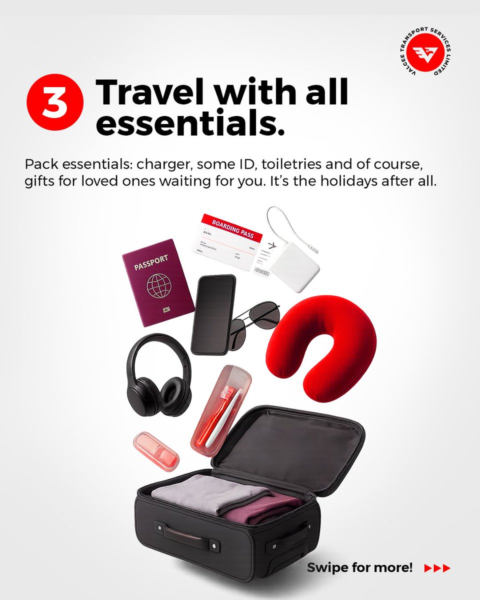 If you're travelling this season, this is for you! 

What if you found a safe and reliable way to travel with no hassles or delays?  That's the Valgee offering 

Let's partner together to get you home for the holidays. Visit valgee.com to book 

#valgeeets #holidays