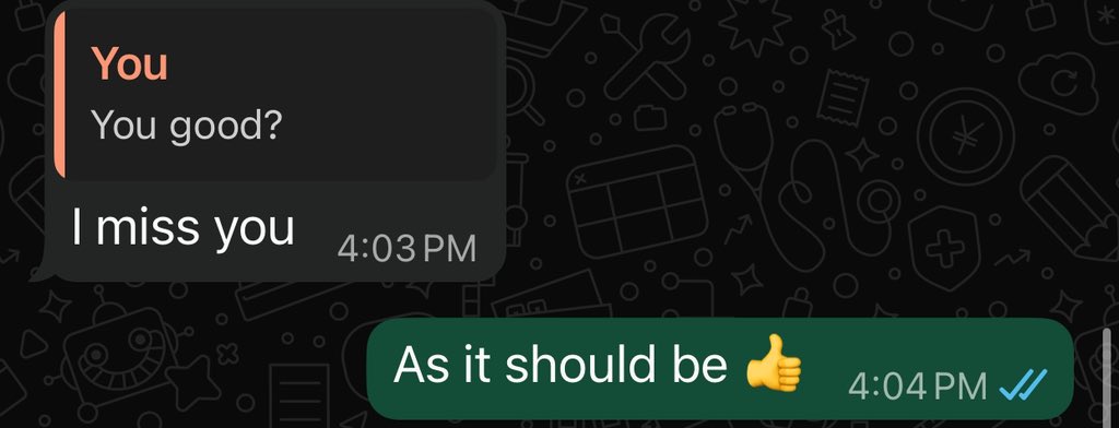 After 10 months of ghosting.