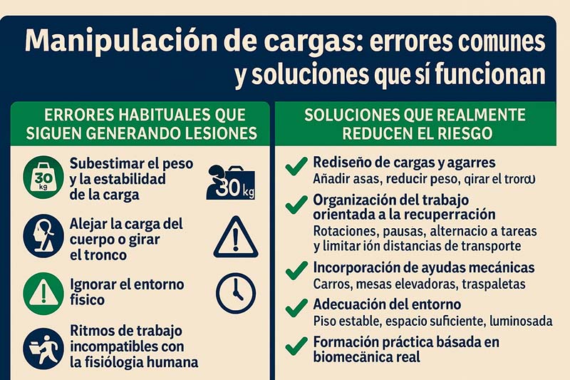 Manipulación de cargas: errores comunes y soluciones que sí funcionan prevencionar.com/2025/12/11/man…