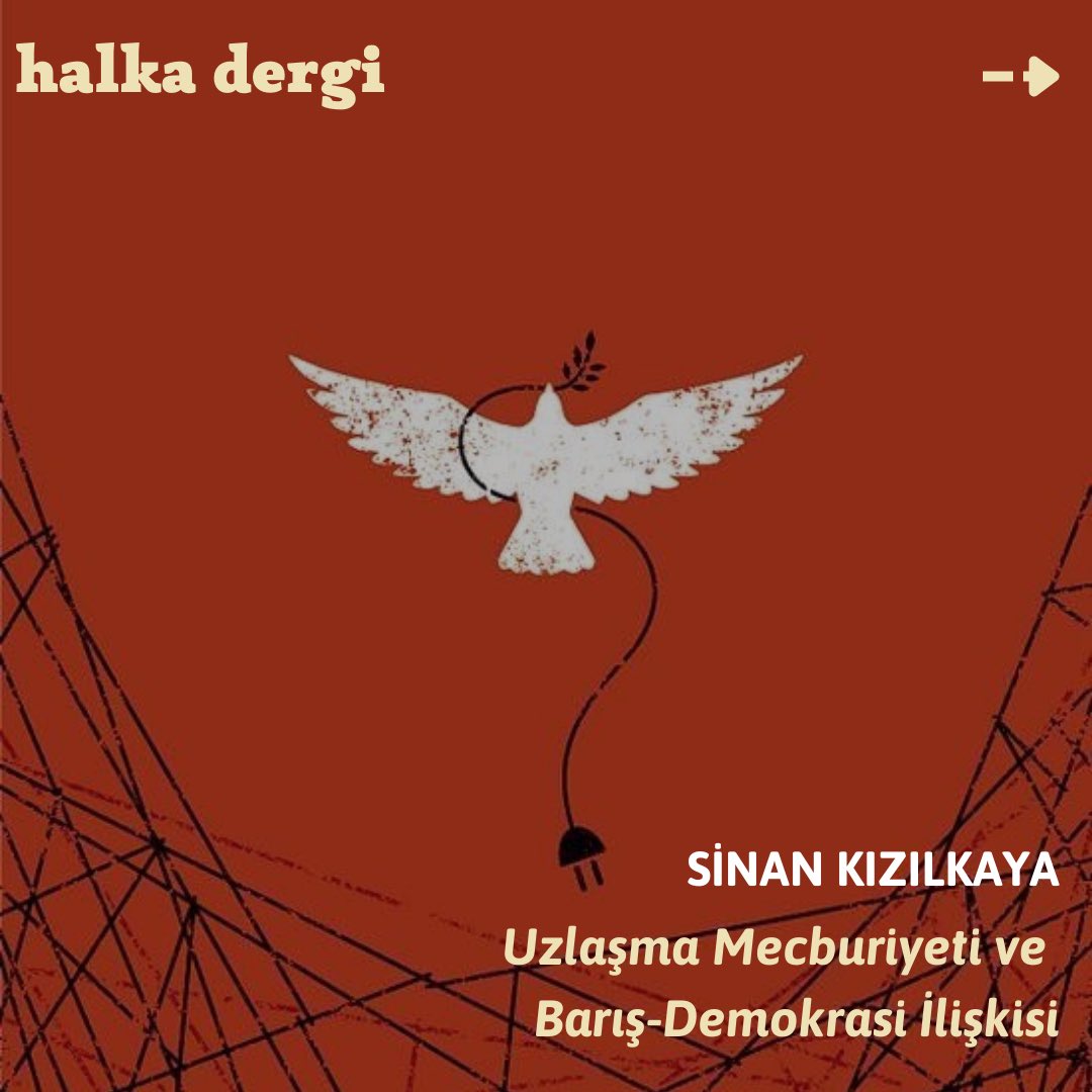 halkadergi's tweet photo. Sinan Kızılkaya, Halka Blog için yeni çözüm sürecinin geldiği duruma dair “Uzlaşma Mecburiyeti ve Barış-Demokrasi İlişkisi” başlıklı bir yazı kaleme aldı. 

Yazının tamamı için link: https://t.co/JbraN6uwhr https://t.co/JR5zGFIvuB