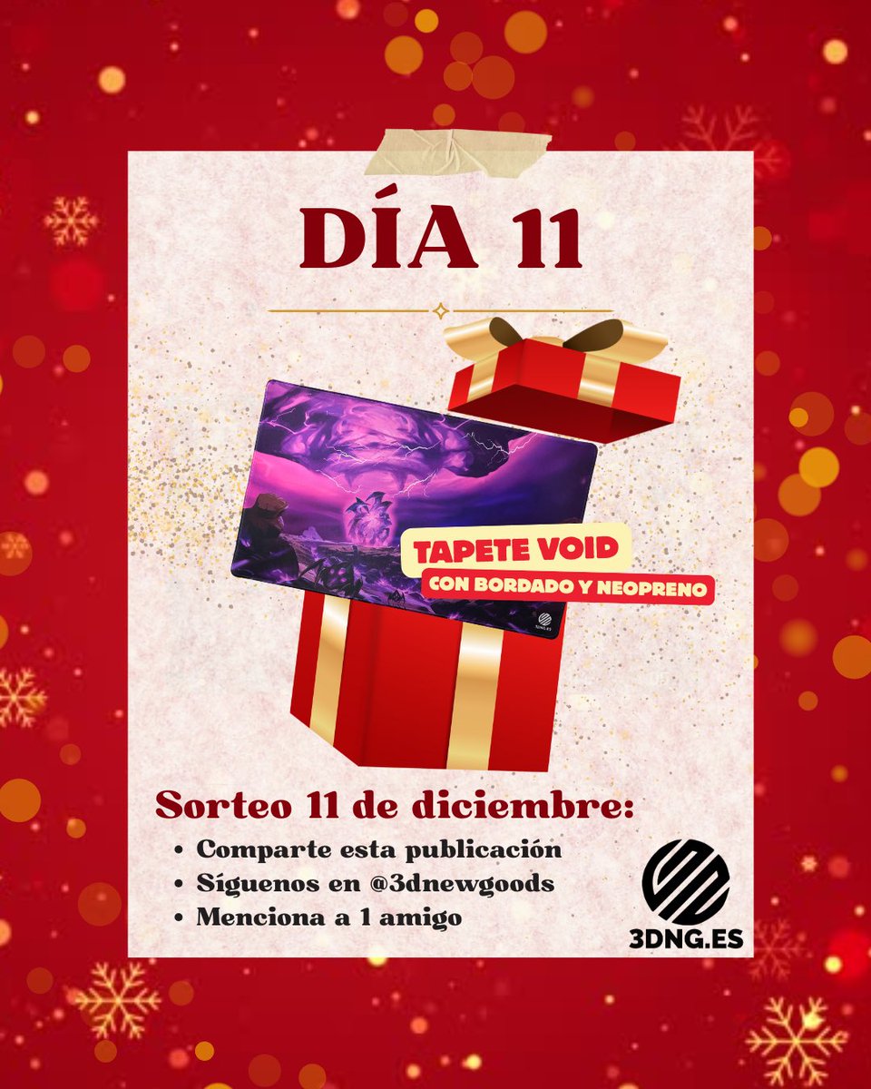 Holi, holi #goodies

¡Hoy se viene un sorteito especial! ¡Uno de nuestros últimos tapetes! 😏

- Puedes verlo en grande en nuestra web: 3dng.es/products/tapet…