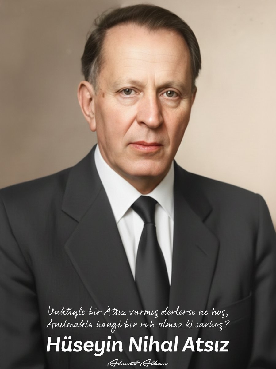 “Vaktiyle bir Atsız varmış derlerse ne hoş, 
Anılmakla hangi bir ruh olmaz ki sarhoş?”  

Büyük Türkçü Hüseyin Nihal #Atsız'ı vefatının 50. yıl dönümünde saygıyla anıyoruz. Ruhu şad olsun.