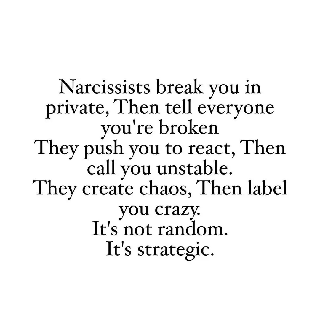 Liminal1988's tweet photo. Narcissists break you in
private then,... https://t.co/OiT9pA5VtL