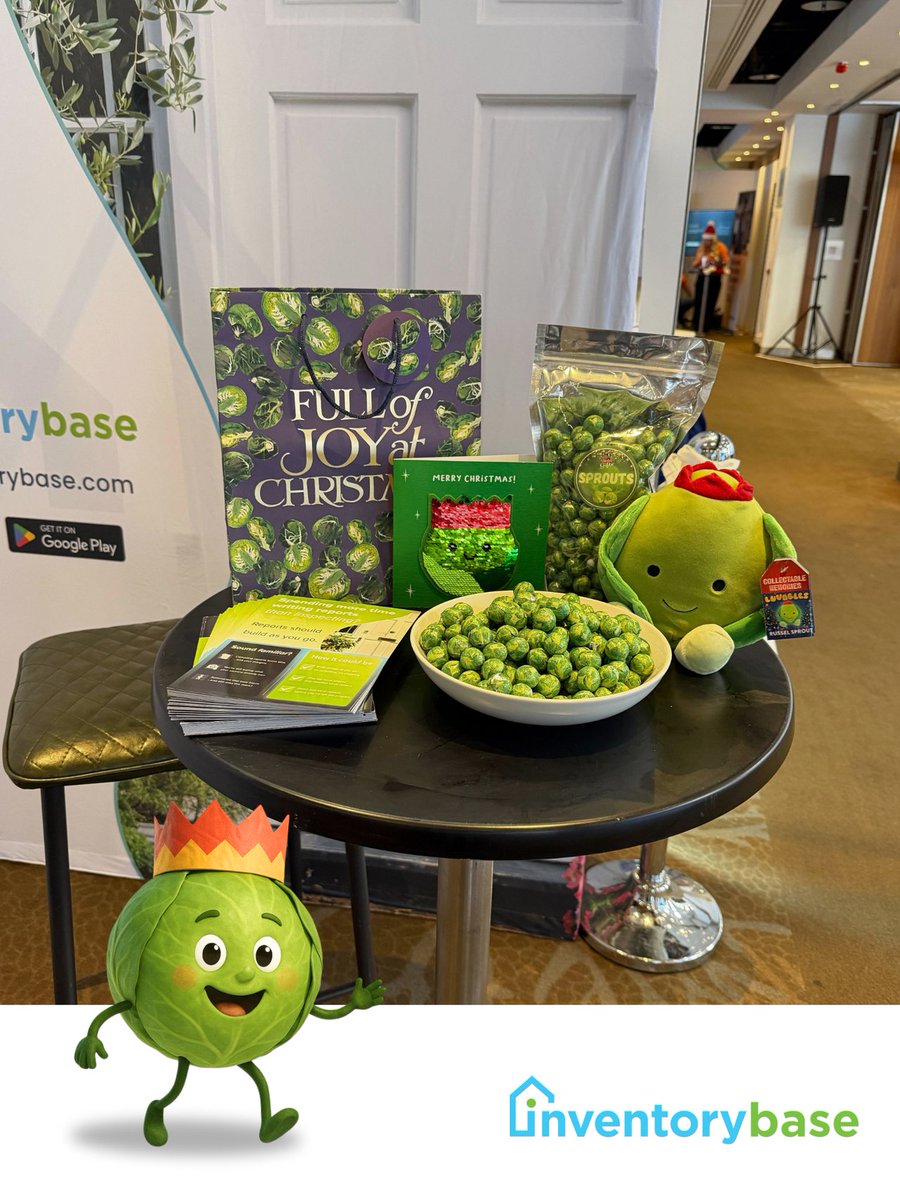 🏆 We’re live at Connected 25 today - and we've brought some goodies.

- Bart the Brussel Sprout with bag, Christmas card and £50 M&amp;S voucher.
- Our auction prize for tonight in aid of Propertymark Trust are vouchers for The Ivy🍴

📍 Find us at stand 34
