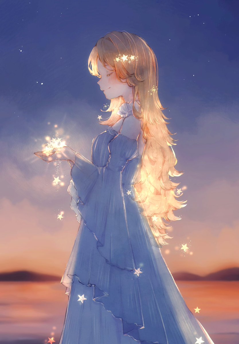 #今年も残りわずかなので今年一番伸びた絵を貼る

Little star .*･ﾟ