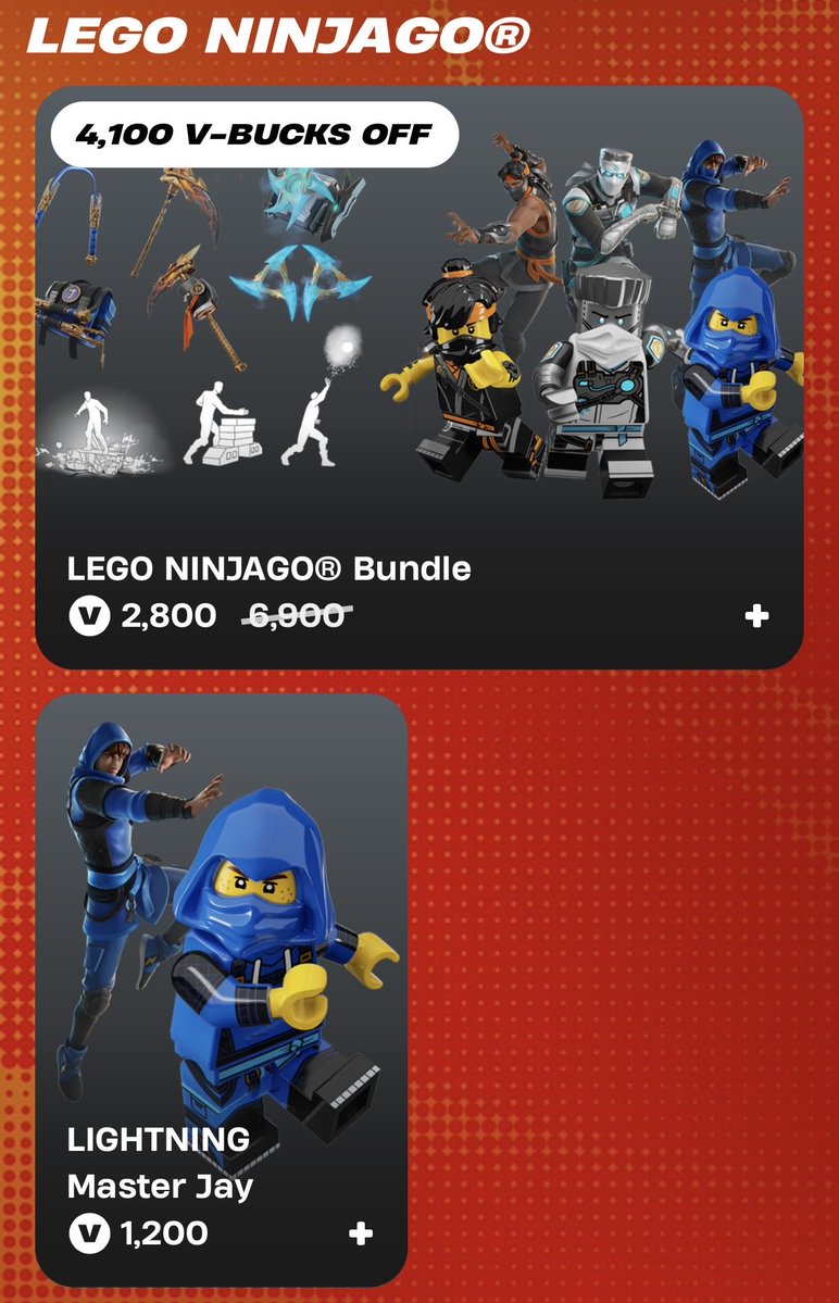 WITH エスコートブルー コーデ チケ 神ジュエル Lego ninjago bundle and many more cool skins 🔥 Use code: JUST2RED
