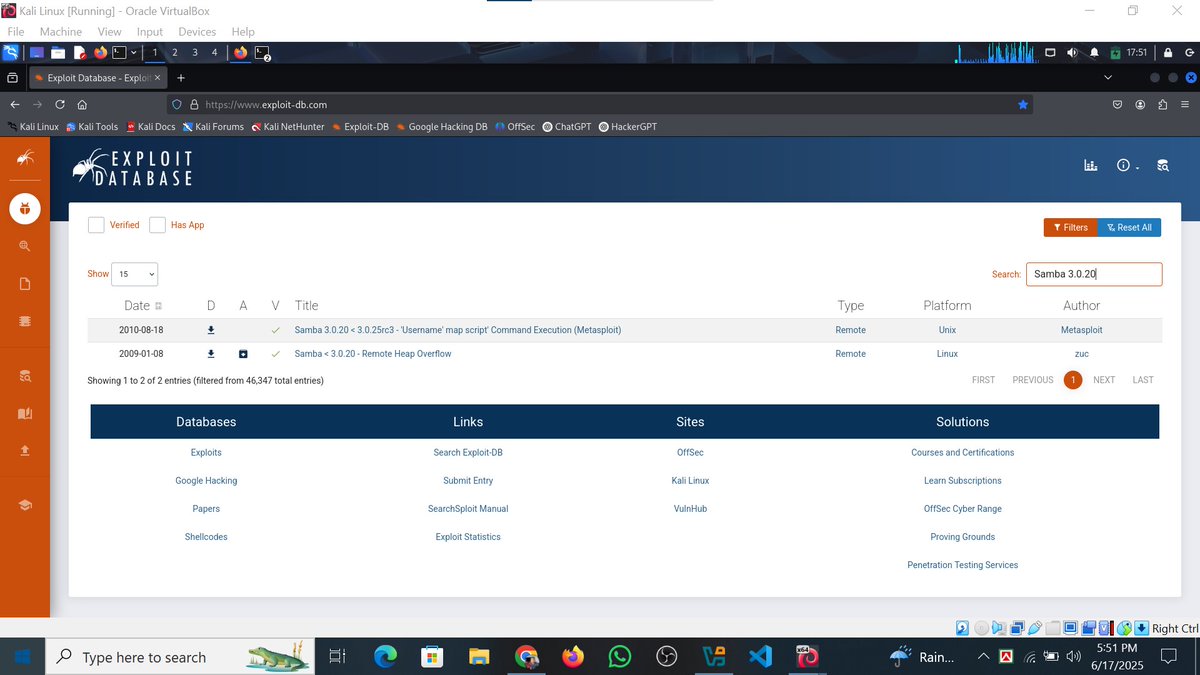 AnisurR378's tweet image. Task for #Class20 

Name - Anisur Rahman
Task 20 has been completed.

Topic: Exploit a Vulnerable Machine 

Mentor - Engr. Sakib Haque Zisan
Founder of Byte Capsule

#Bytecapsule #Mission2025 #Task20 #EthicalHacking