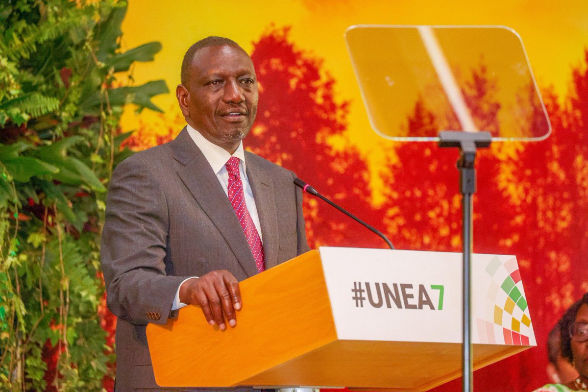 EnviClimateC_Ke's tweet photo. In Pictures : Official Opening of the High Level Segment of the Seventh Session of the United Nations Environment Assembly (UNEA-7) at the UNEP Headquarters in Nairobi, Kenya graced by His Excellency President William Ruto, President of the Republic of Kenya #UNEA7 #HighLevelSegment

https://t.co/kMcY6PZH4G